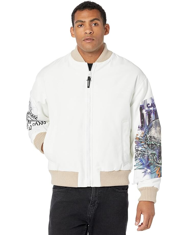 

Куртка Just Cavalli Padded Nylon Bomber, белый
