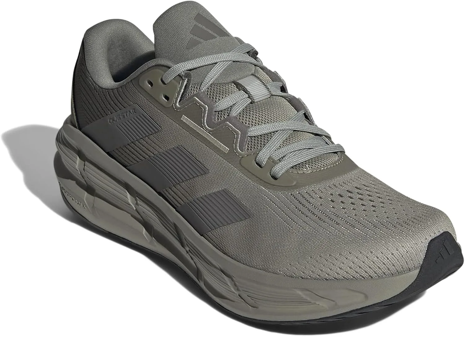 

Мужские кроссовки Adidas Questar 3 для бега, серебристый/оливковый