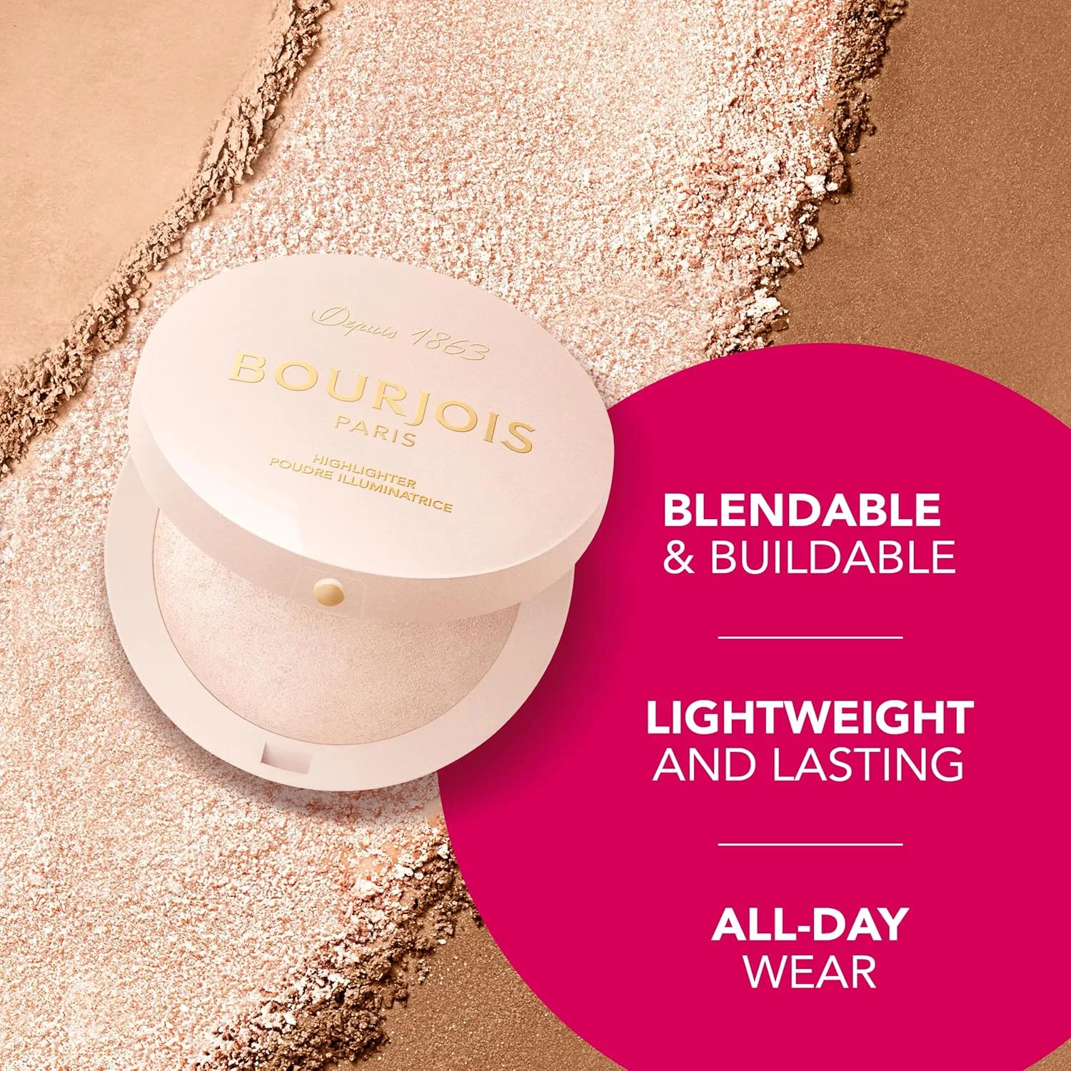 Хайлайтер Powder Maxi Round Box Shade 03 от Bourjois Bourjois — фото 4
