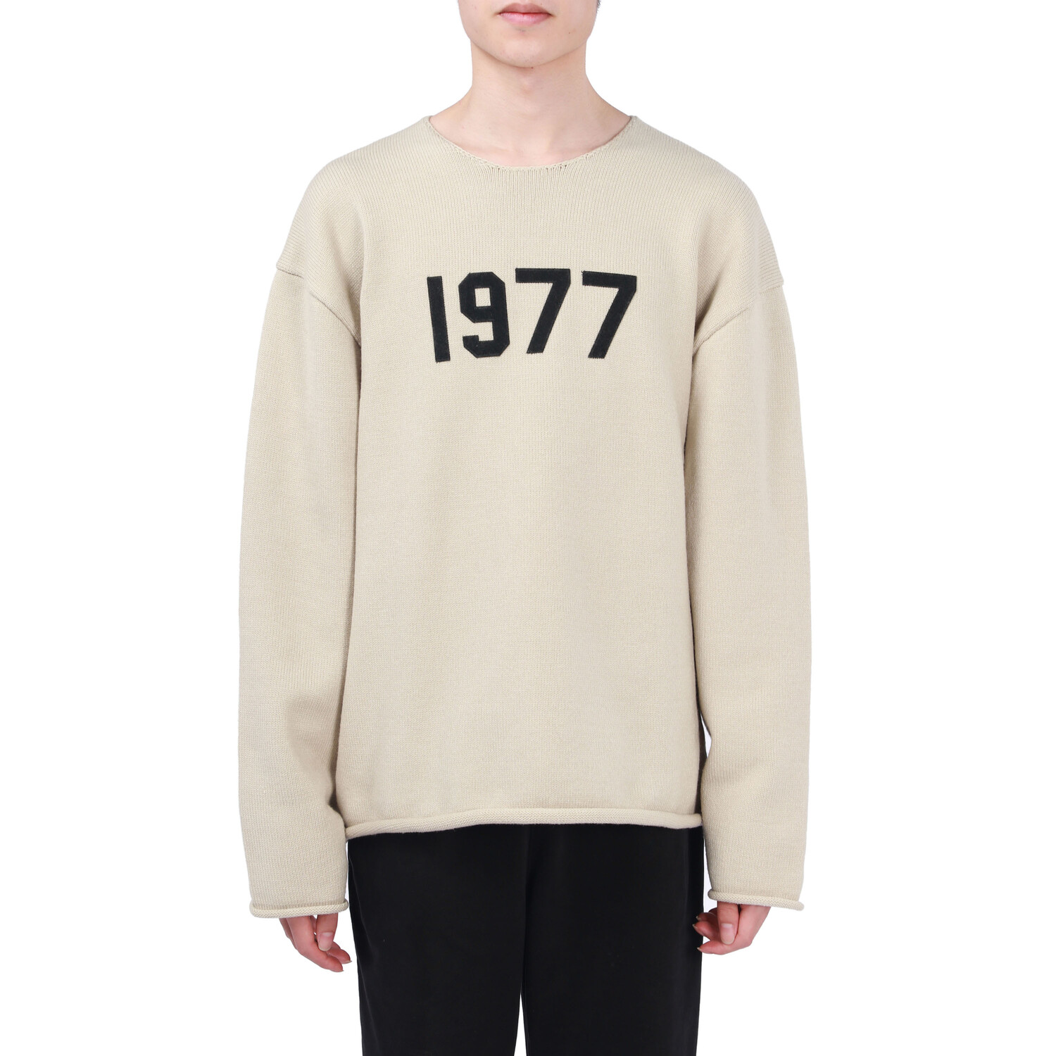 Свитер мужской серии 1977 года, пшеничный Fear Of God Essentials, цвет Wheat — фото 3