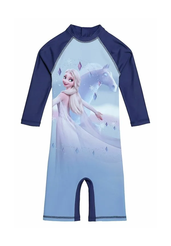 Disney die eiskönigin schwimmanzug uvschutz 50 эльза замороженный комбинезон badeanzug einteiler купальник Disney Frozen, Blau