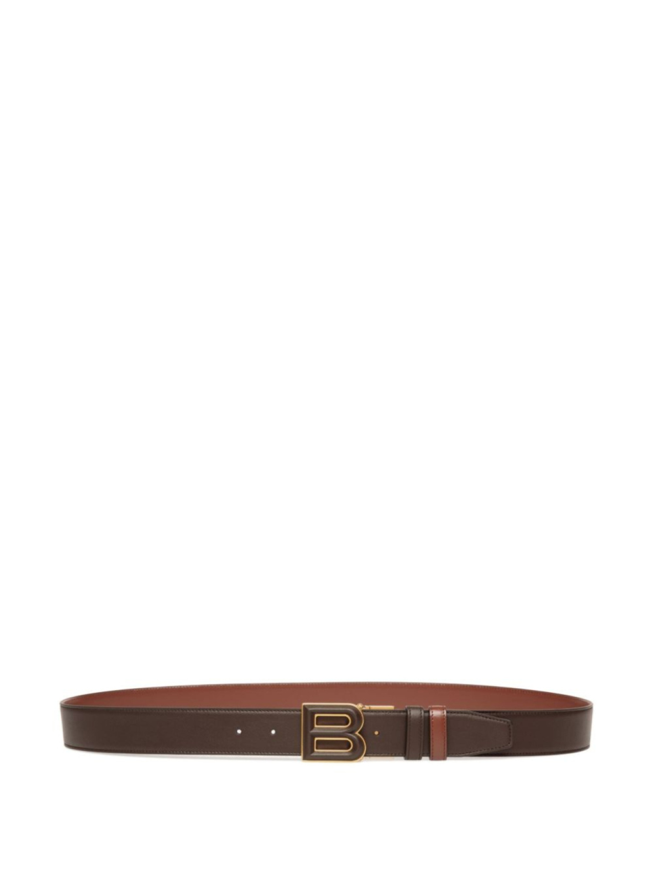 

Bally двусторонний ремень B Bold, коричневый