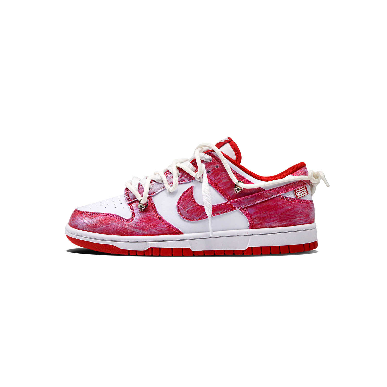 

Nike Кроссовки для скейтбординга Dunk SB Red Flow Abrasion Resistant Low top Unisex Red