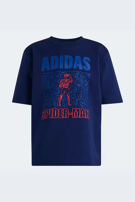 Футболка Marvel детская Adidas, синий — фото 2