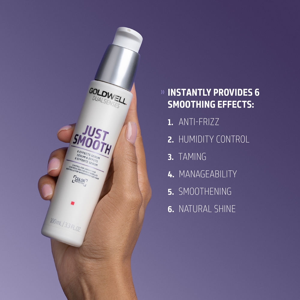 Dualsenses просто разглаживающая сыворотка для непослушных волос Goldwell, 100 мл — фото 4