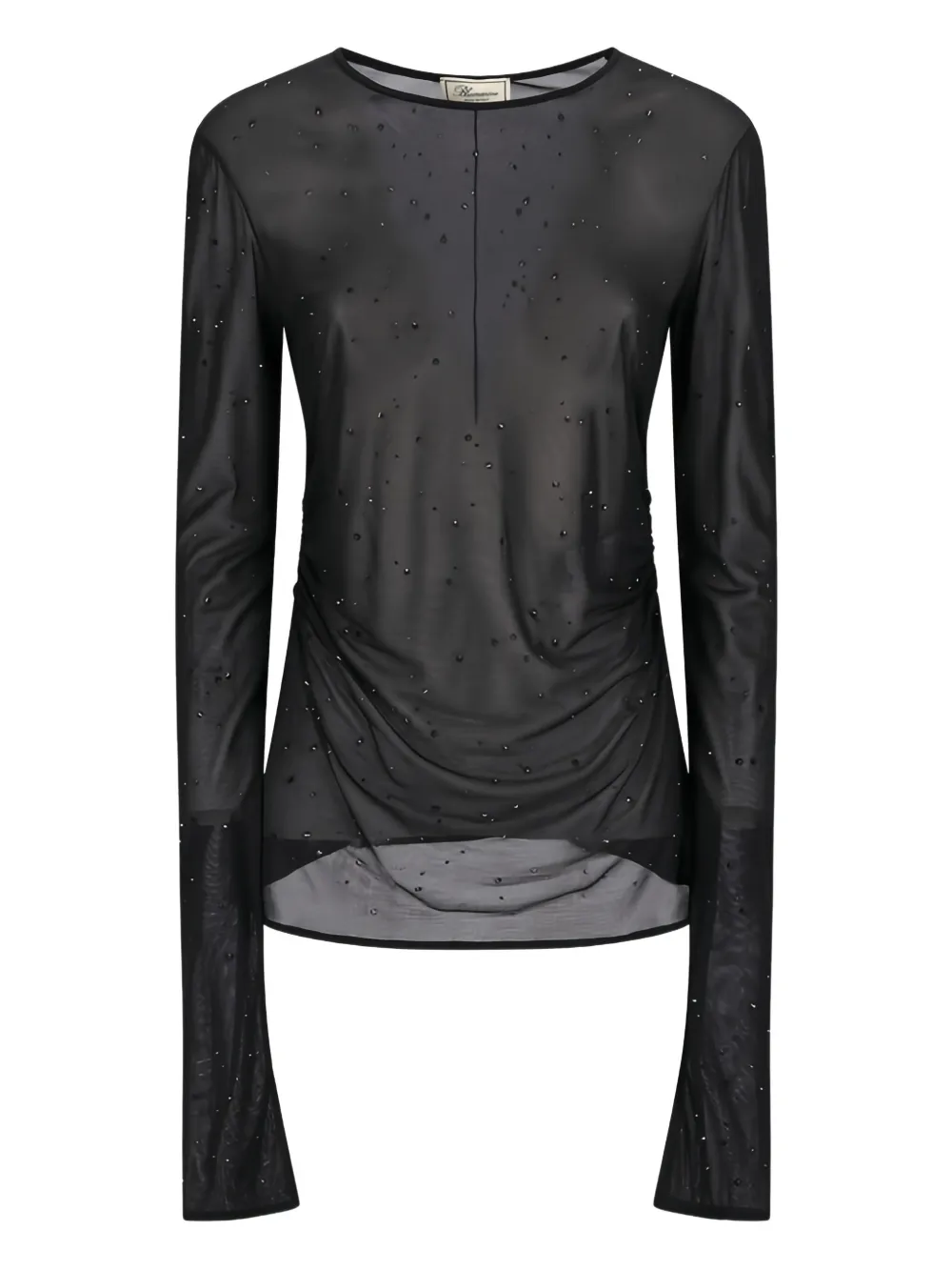 

Футболка с кристаллами BLUMARINE, черный