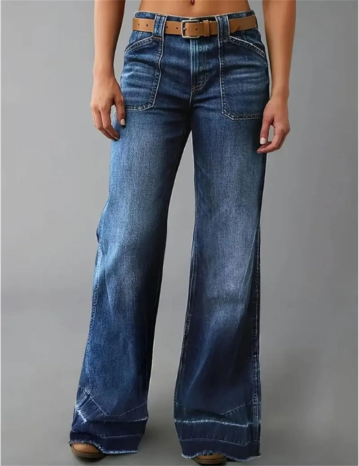 Женские джинсы Wide Leg Mid Rise — фото 2