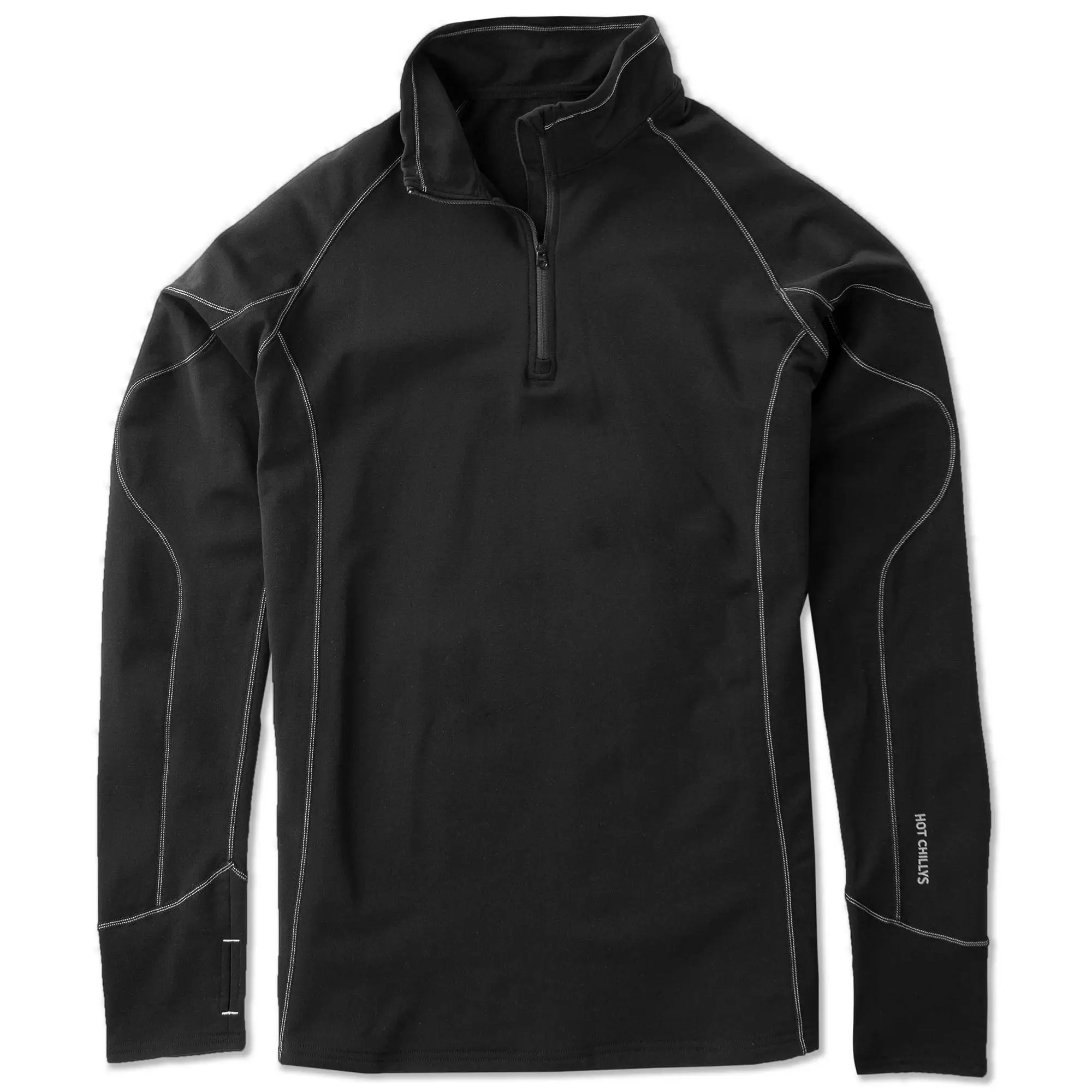 

Мужская футболка с застежкой-молнией Micro-Elite XT Hot Chillys, Black/Grey, Черный, Мужская футболка с застежкой-молнией Micro-Elite XT Hot Chillys, Black/Grey