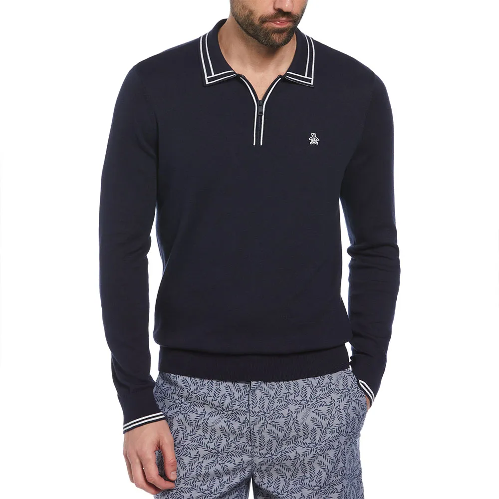 

Свитер Original Penguin Cash Like half zip, синий