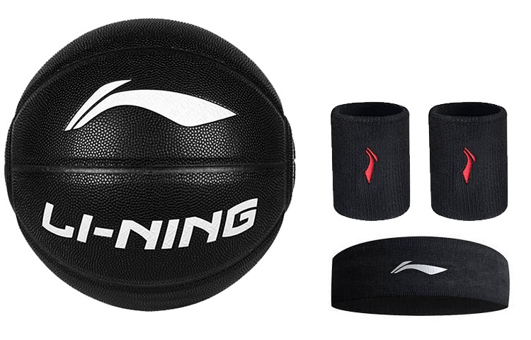 

LINING Badfive PU баскетбольный мяч black размер 7 тренировочный соревновательный unisex