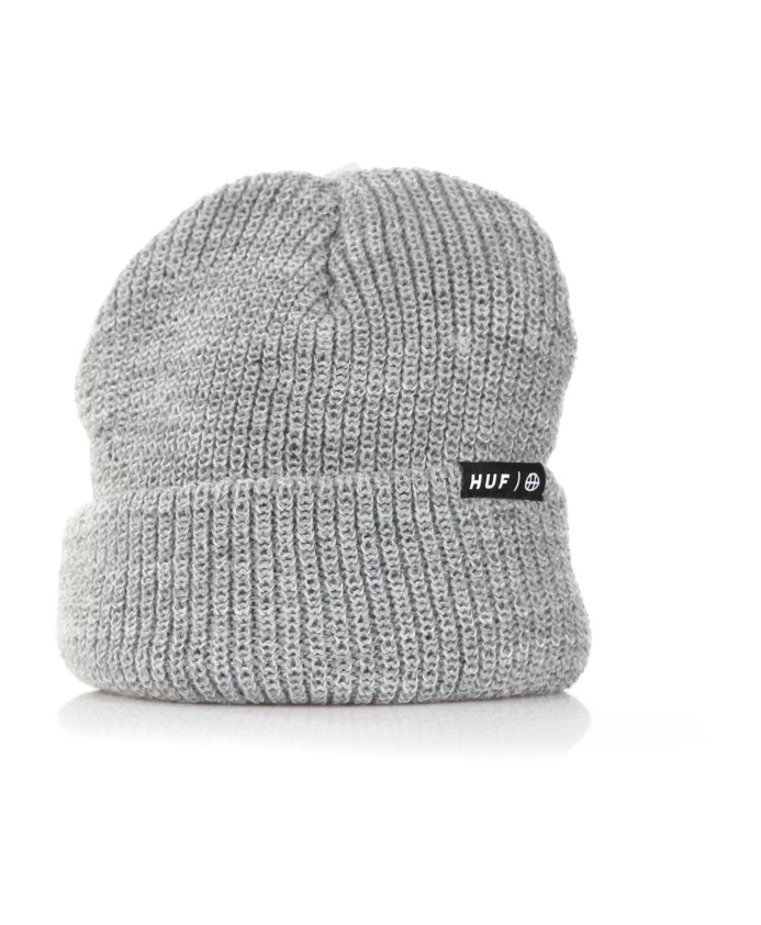 

Вязаная шапка серого меланжевого цвета в рубчик Huf, серый