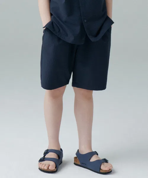 Детские шорты MUSINSA STANDARD KIDS Wide SeaSucker Banding Shorts