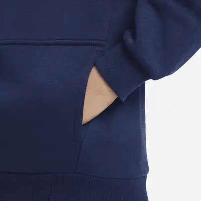 Худи Nike Sportswear Club Fleece, цвет Midnight Navy/White — фото 4
