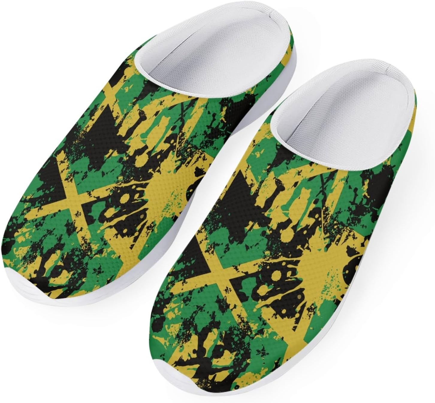 

Сандалии-слипоны Boatee для женщин и мужчин с поддержкой свода стопы, садовая обувь, Jamaican Flag