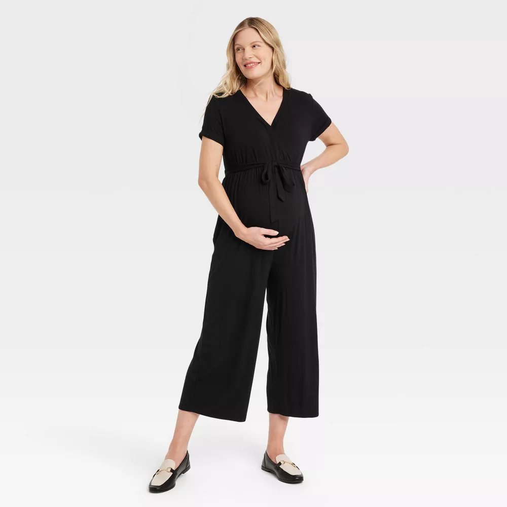 

Комбинезон с короткими рукавами для беременных и не только - Isabel Maternity от Ingrid & Isabel Isabel Maternity by Ingrid & Isabel, цвет Black