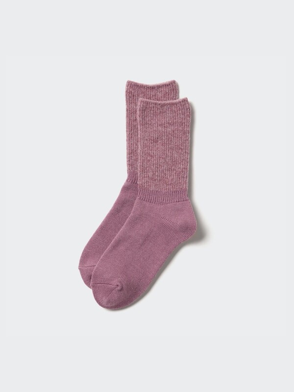 

Носки heattech суфле Uniqlo, фиолетовый