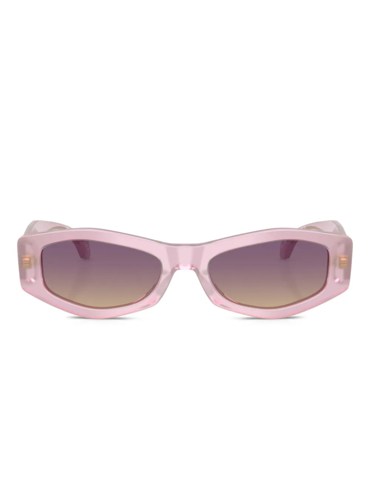

Солнцезащитные очки в геометрической оправе Versace Eyewear, розовый