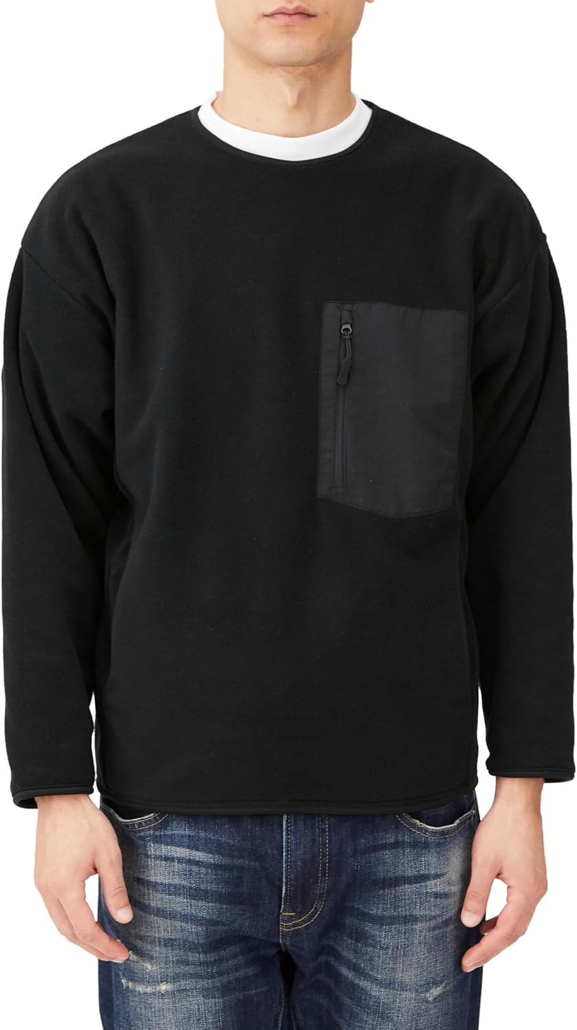 

Толстовка с капюшоном и круглым вырезом из микрофлиса United Athle, черный