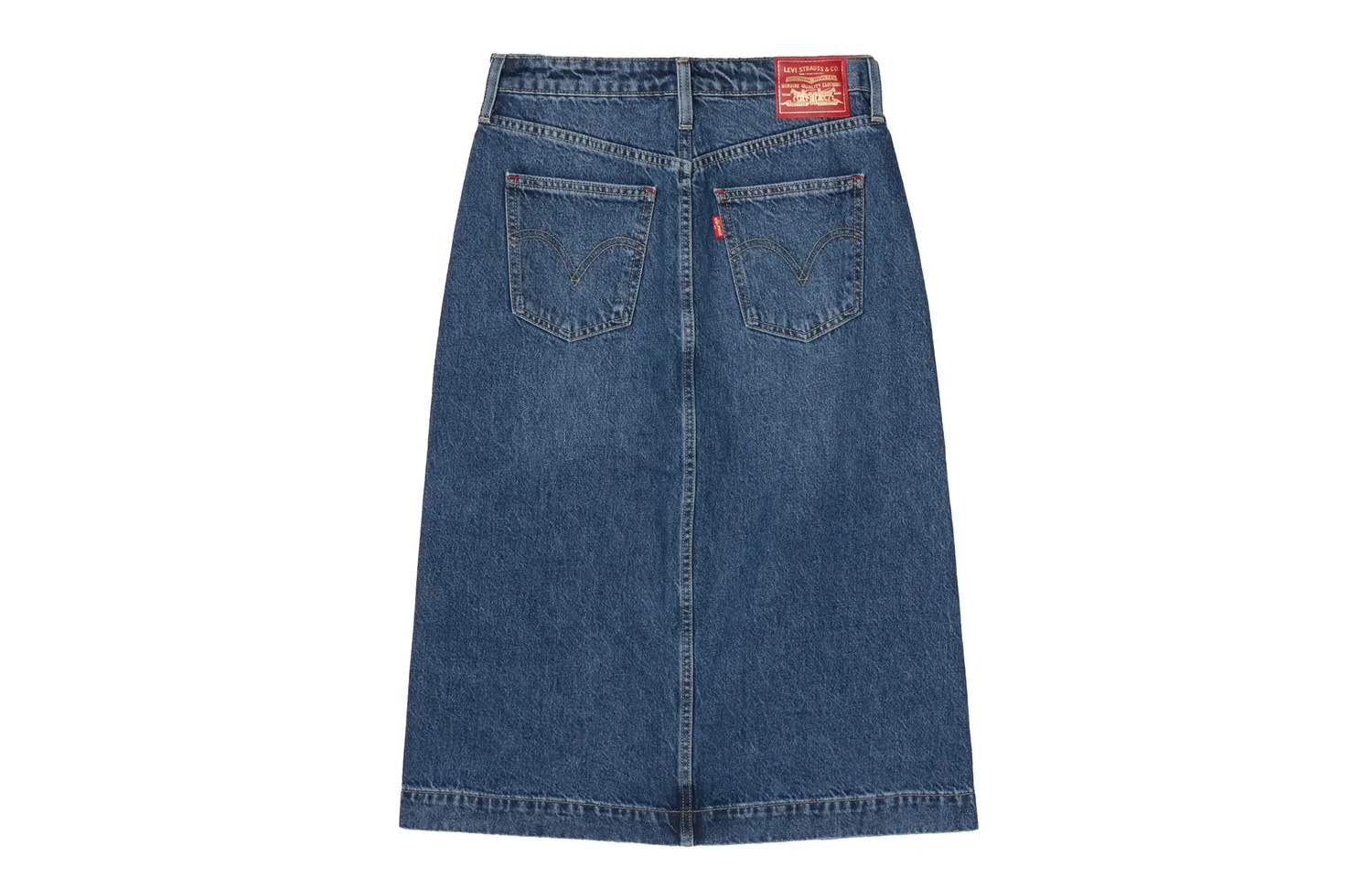 Levis Джинсовая длинная юбка Year Of The Horse Limited Collection, синяя, размер M — фото 3