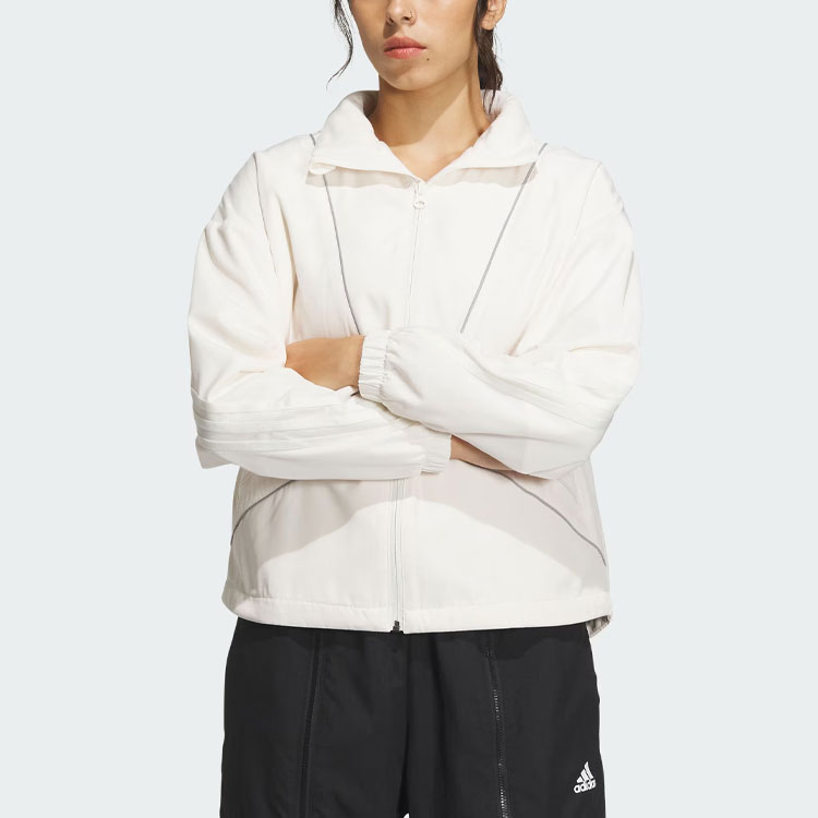 Куртка Adidas для женщин розовая белая — фото 3