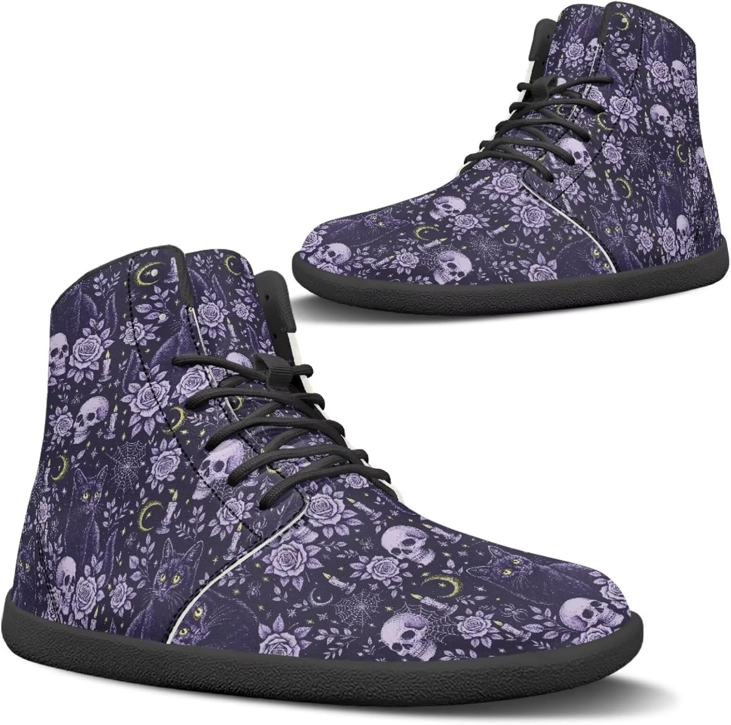 

Женская и мужская обувь Binienty: высокие кеды с широкой носовой частью, минималистичная обувь для бега, спортивные походные ботинки, водонепроницаемая обувь для активного отдыха, фиолетовый