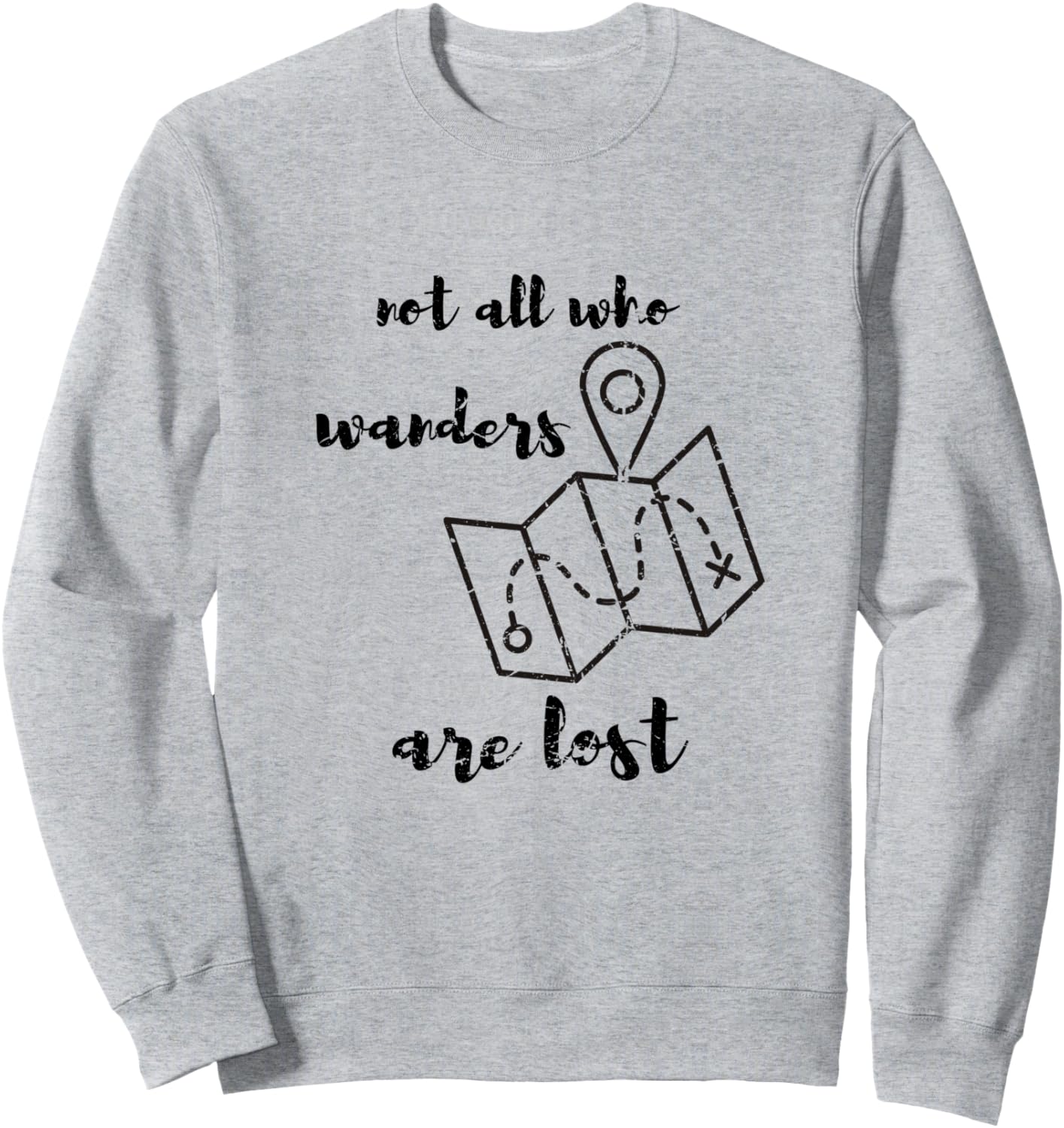 

Походы по местам кемпинга. Не все, кто странствует, потеряны. Толстовка с изображением палатки для кемпинга Wanderlust Gifts For Travelers Camping Designs, серый