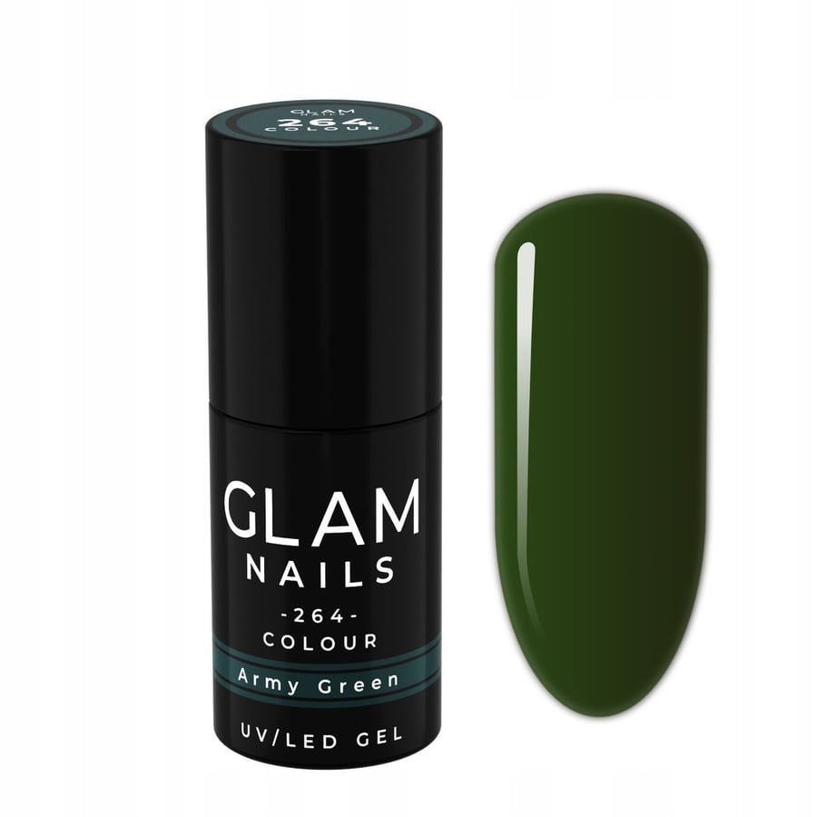 

Гибридный лак для ногтей Glam Nails 264 Army Green 6 мл