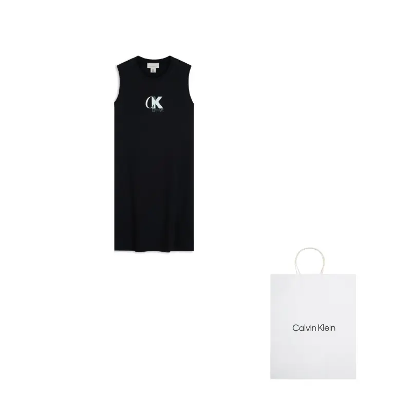 Женское платье без рукавов Calvin Klein, черный