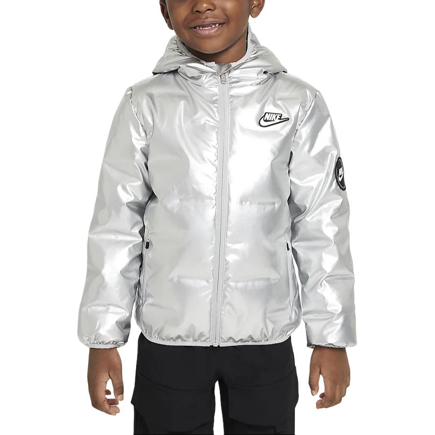 

Пуховик серебристый Nike для детей 3-7 лет