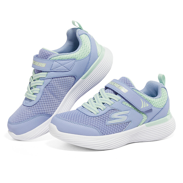 Детские кроссовки Go Run 400 V2 GS Low-top Синие/Зеленые Skechers — фото 3