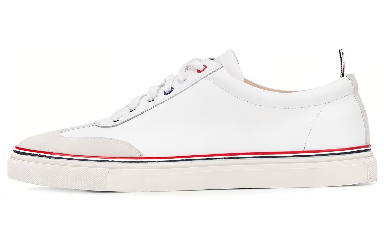 

Низкие кеды с полосатой отделкой THOM BROWNE
