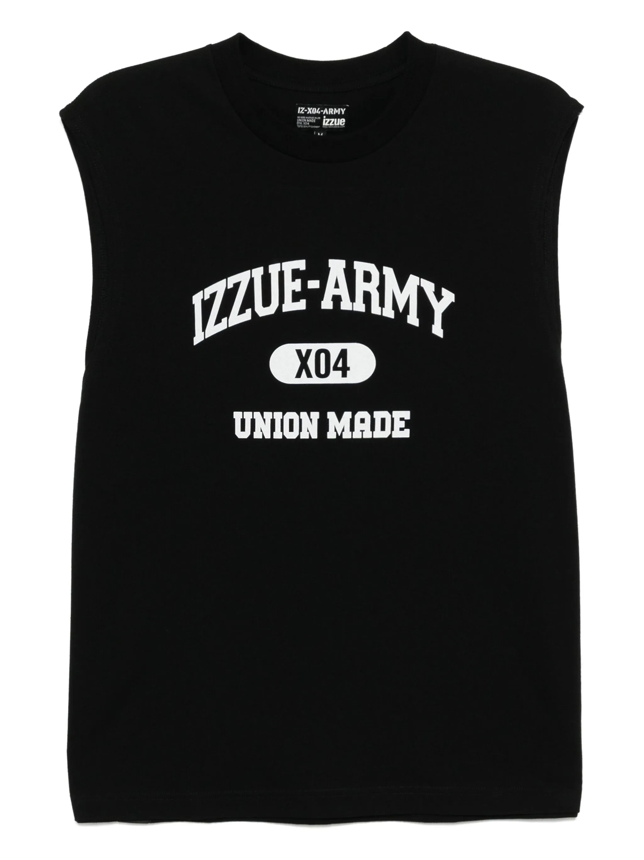 

Топ с логотипом Izzue, черный