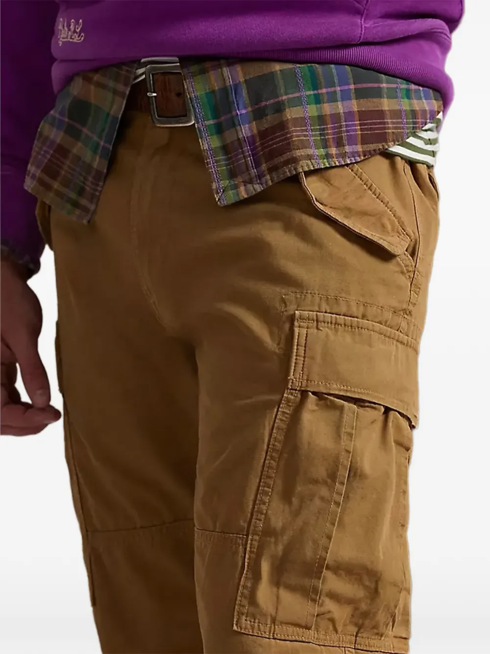 Карго-брюки с карманами Polo Ralph Lauren, коричневый — фото 4