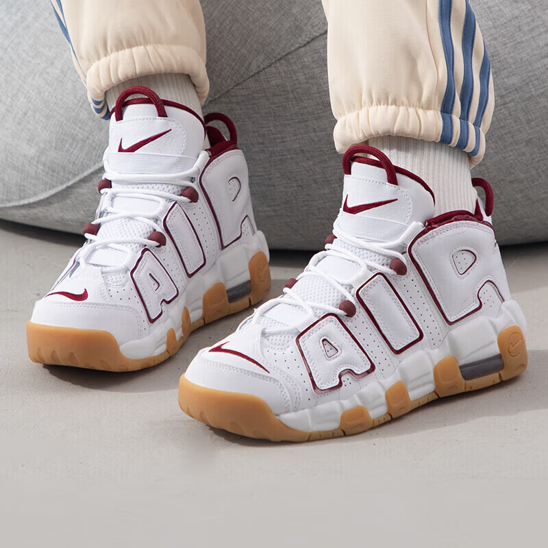 Nike Air More Uptempo GS 'White Team Red Gum' Белый Красный — фото 3