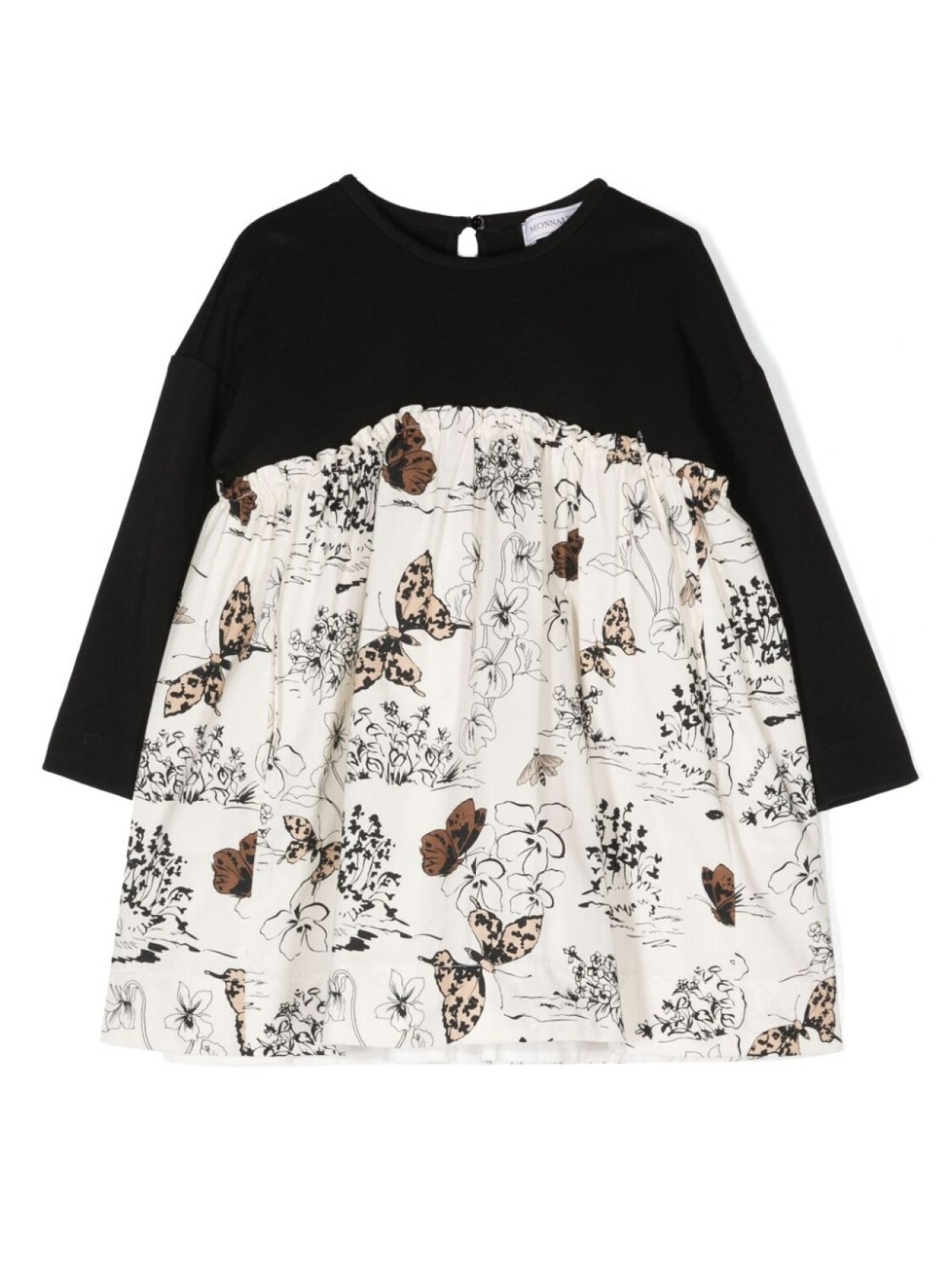 

Monnalisa платье с цветочным принтом, черный