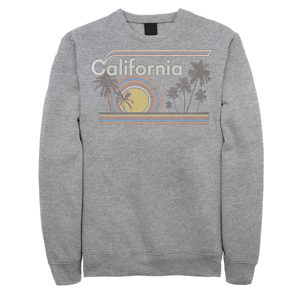 

Флисовый свитер в стиле ретро с радужной пальмой для юниоров California, цвет Athletic Heather