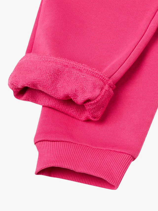 Детские джоггеры из хлопкового флиса с кулиской Benetton, Violet — фото 3
