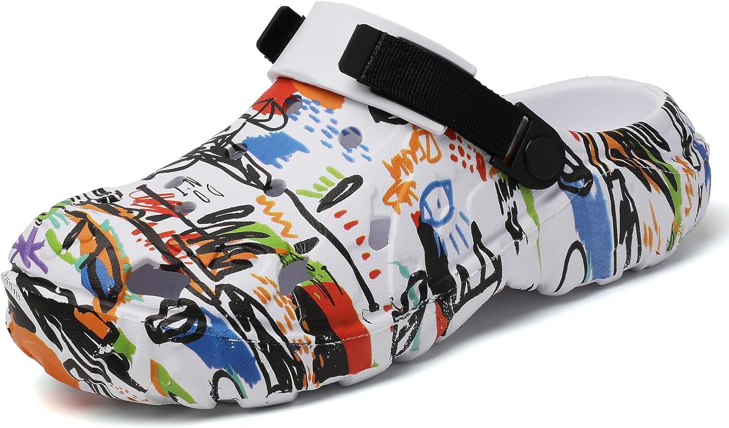 

Сандалии FLIOZY Garden для мужчин, удобные босоножки EVA с застежкой на пятке, для прогулок на улице и пляжа, белый