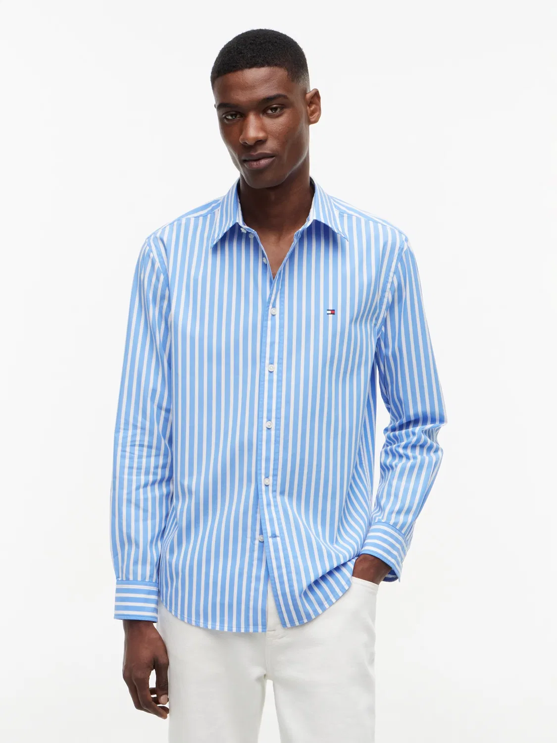Рубашка на пуговицах стандартного кроя 'FLEX' Tommy Hilfiger, Light Blue — фото 3