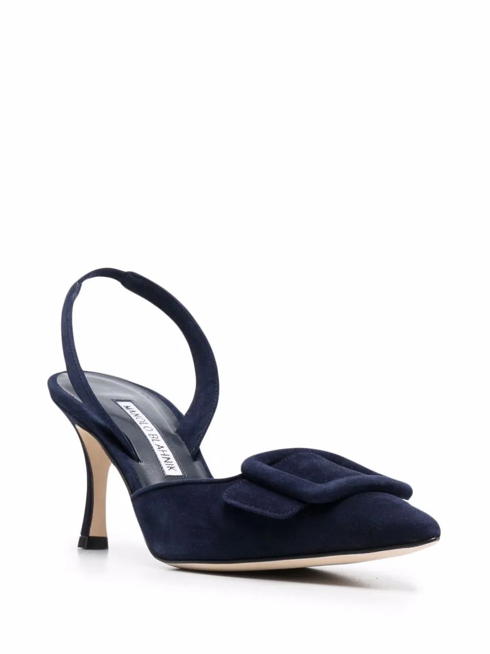 Туфли Maysale с ремешком на пятке Manolo Blahnik, синий — фото 2