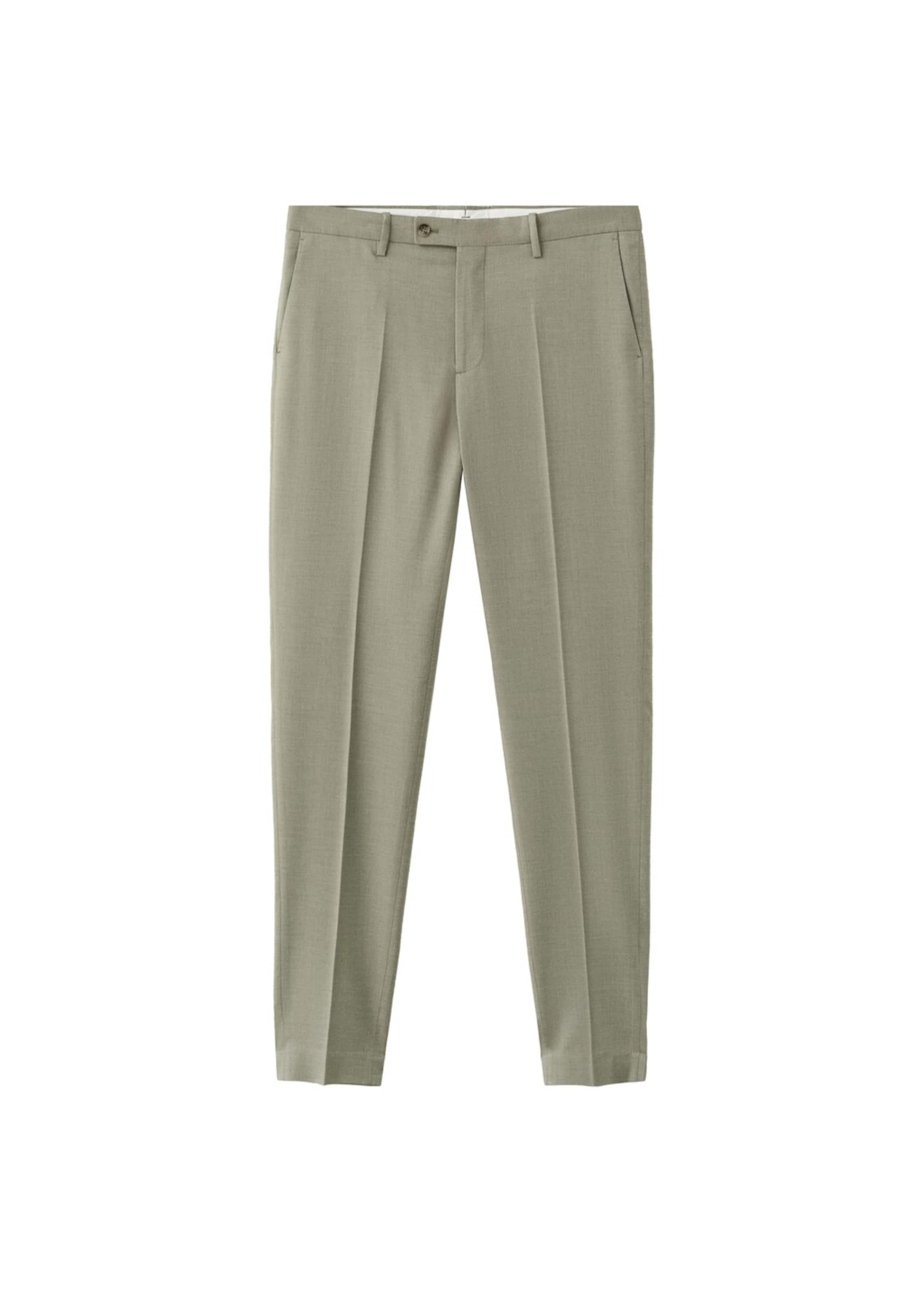 

MANGO MAN Брюки slim fit цвета хаки