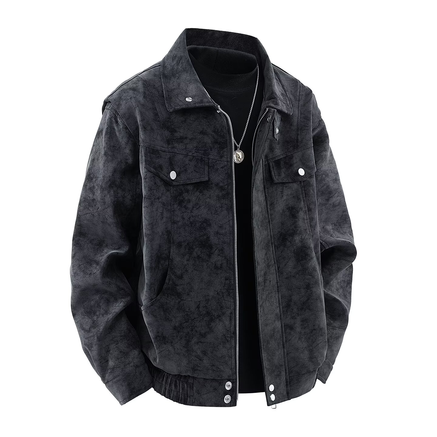 

Куртка мужская Lapel Moderate VanCamel, черный серый