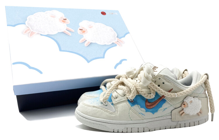 

Кроссовки Nike Dunk Skateboard Shoes Women's Low-Top Beige