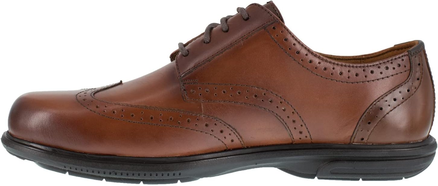 Мужские оксфорды Florsheim Work Loedin Wingtip Oxford ST, коричневый — фото 4