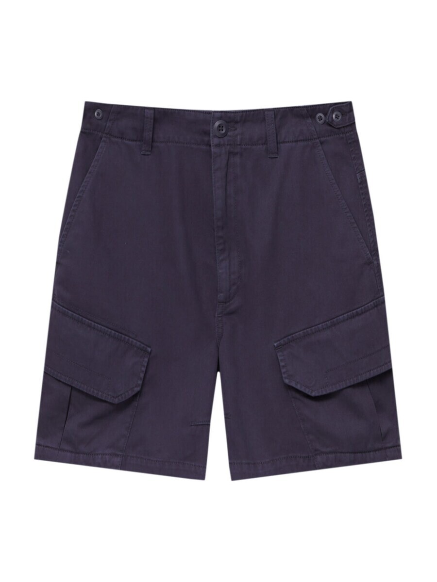 

Джинсовые шорты Pull&Bear Loose fit Cargo Jeans, темно-синий