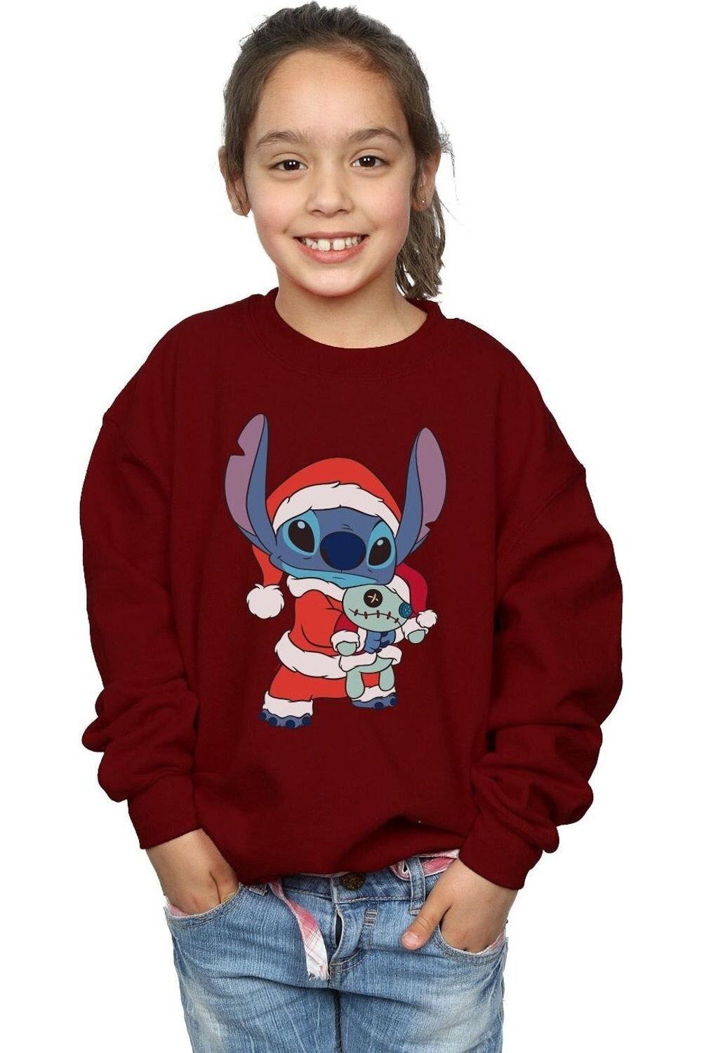 

Свитшот Disney Lilo And Stitch Stitch Christmas, бордовый