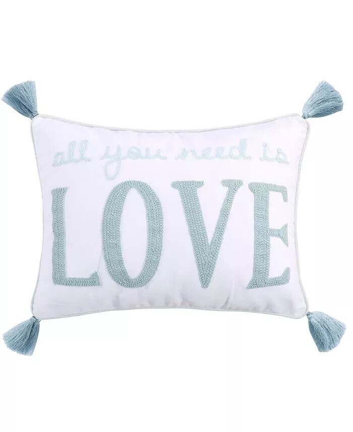 

Декоративная подушка Lara Spa Love, 14 x 18 дюймов Levtex, белый