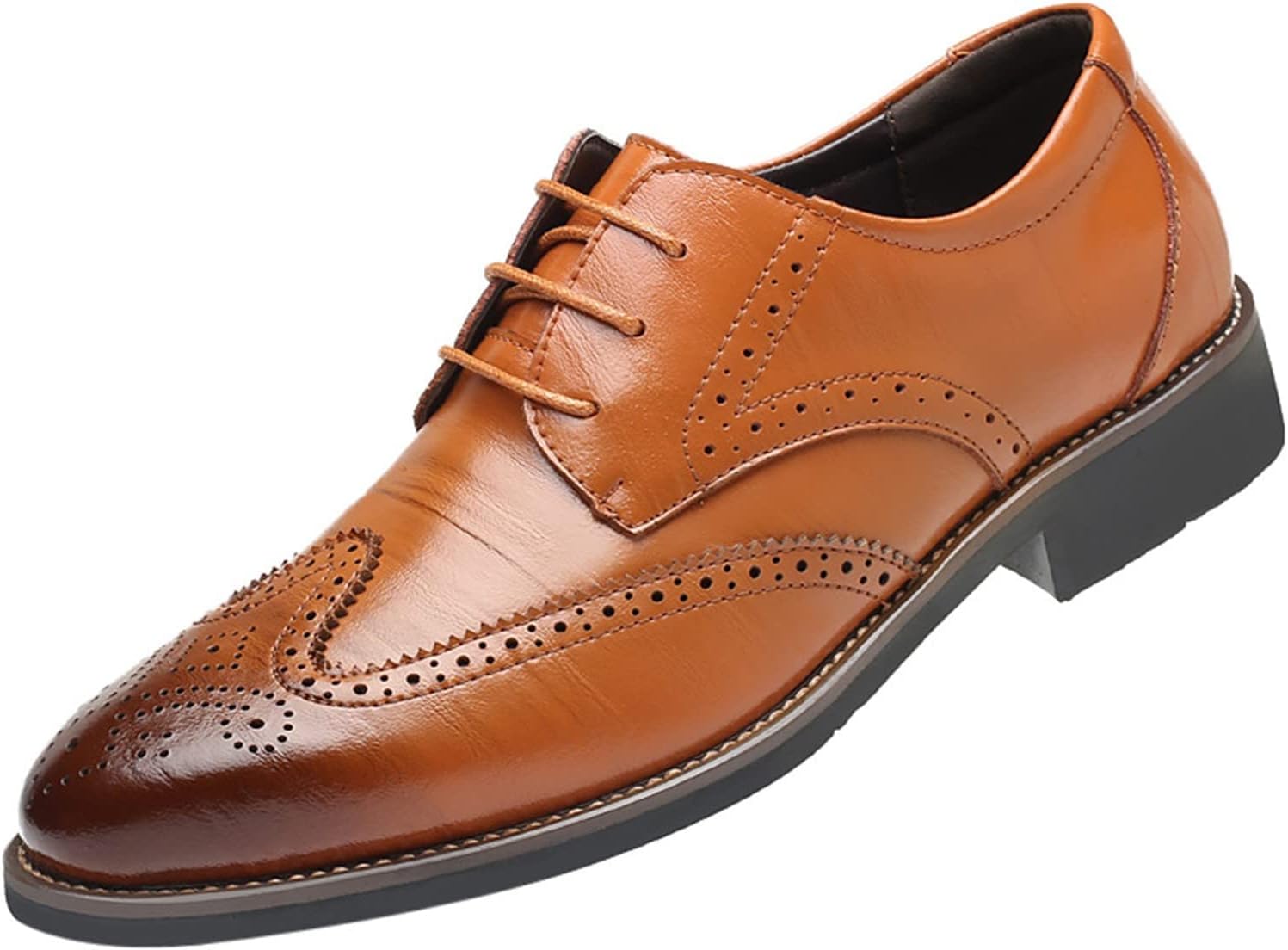 

Мужские черные классические туфли BORAMAX, весна-лето, с шнуровкой, формальные туфли из ПУ, деловой стиль, мужская модная обувь Oxfords, черные