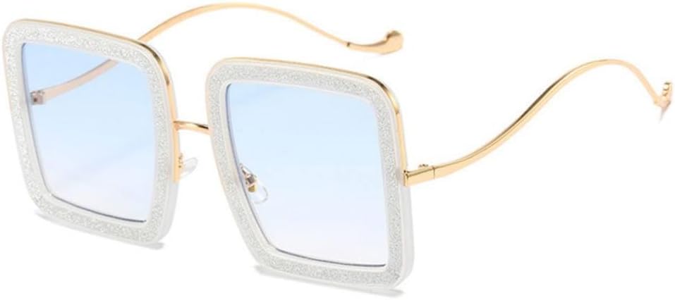 

Винтажные квадратные солнцезащитные очки с бриллиантами и кристаллами для женщин, большие модные солнцезащитные очки с защитой от УФ-излучения UV400, стильные женские очки MTZJH, 2