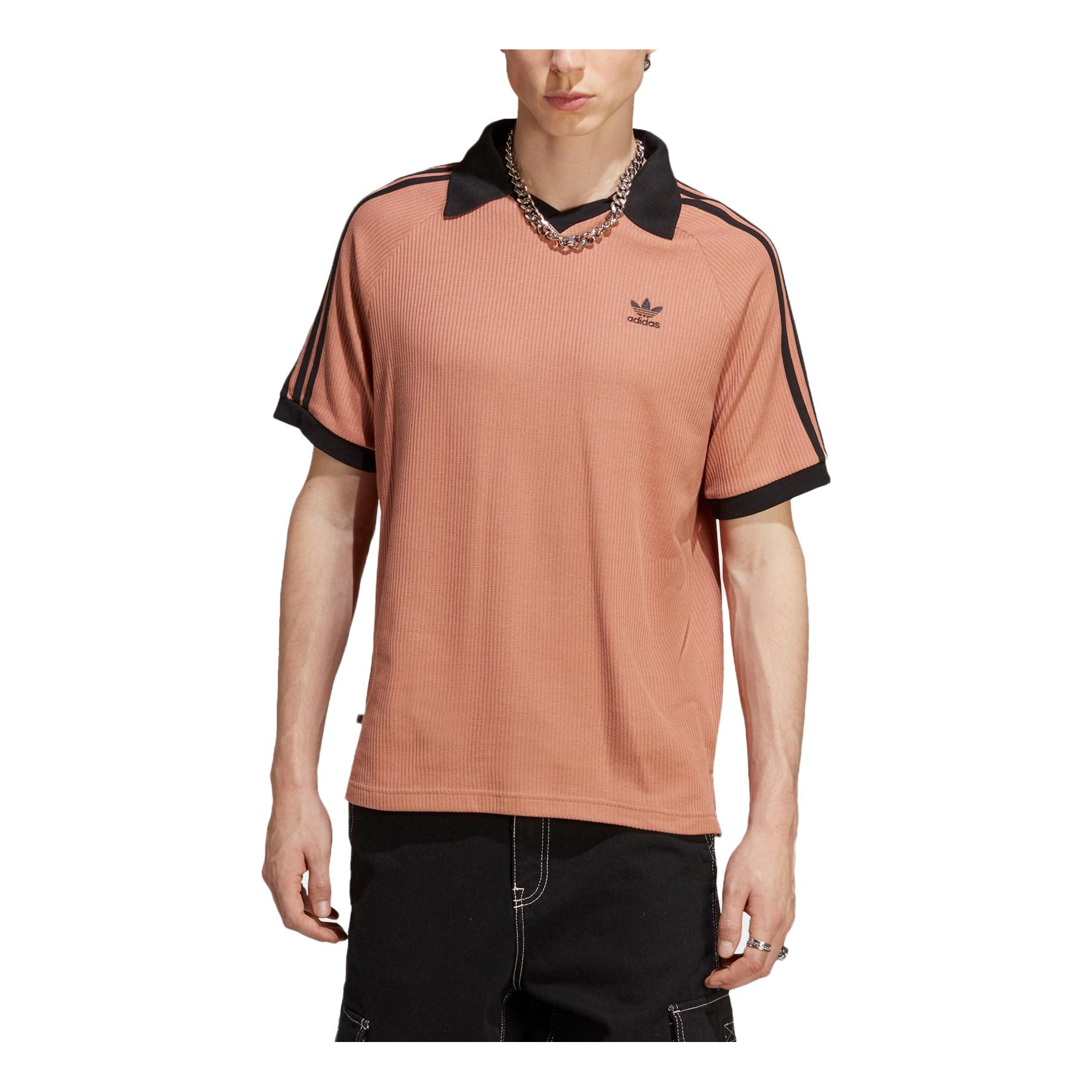 

Поло adidas originals Adicolor Classics Waffle Polo Shirt 'Clay Strata' HS2083, коричневый